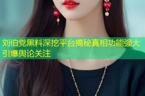 刘伯党黑料深挖平台揭秘真相功能强大引爆舆论关注