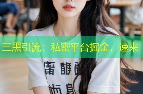 三黑引流：私密平台掘金，速来