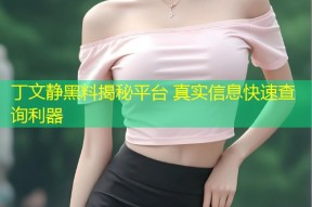 丁文静黑料揭秘平台 真实信息快速查询利器