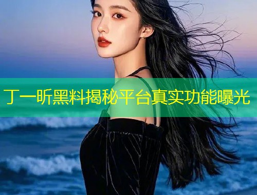 丁一昕黑料揭秘平台真实功能曝光  第1张