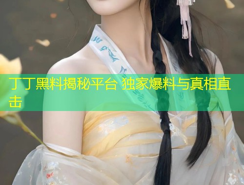 丁丁黑料揭秘平台 独家爆料与真相直击  第2张