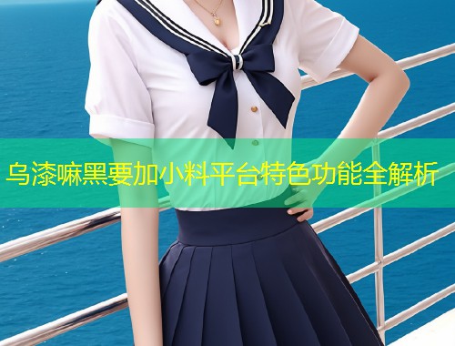 乌漆嘛黑要加小料平台特色功能全解析  第1张