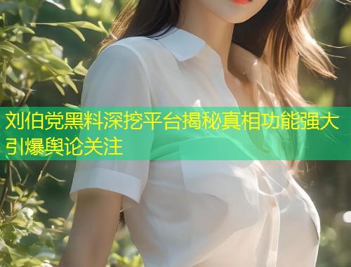 刘伯党黑料深挖平台揭秘真相功能强大引爆舆论关注  第2张