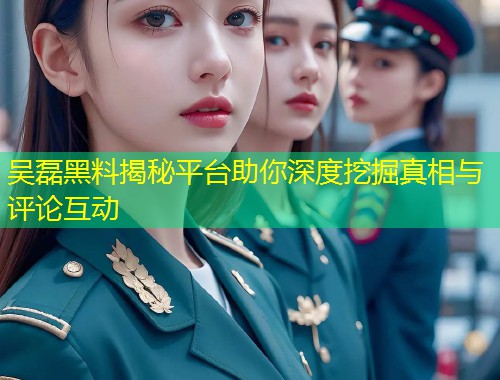吴磊黑料揭秘平台助你深度挖掘真相与评论互动  第1张