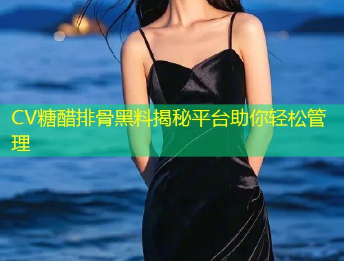CV糖醋排骨黑料揭秘平台助你轻松管理  第1张
